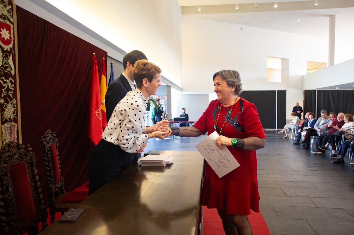 Acto de homenaje al personal del Gobierno de Navarra jubilado o fallecido en 2023