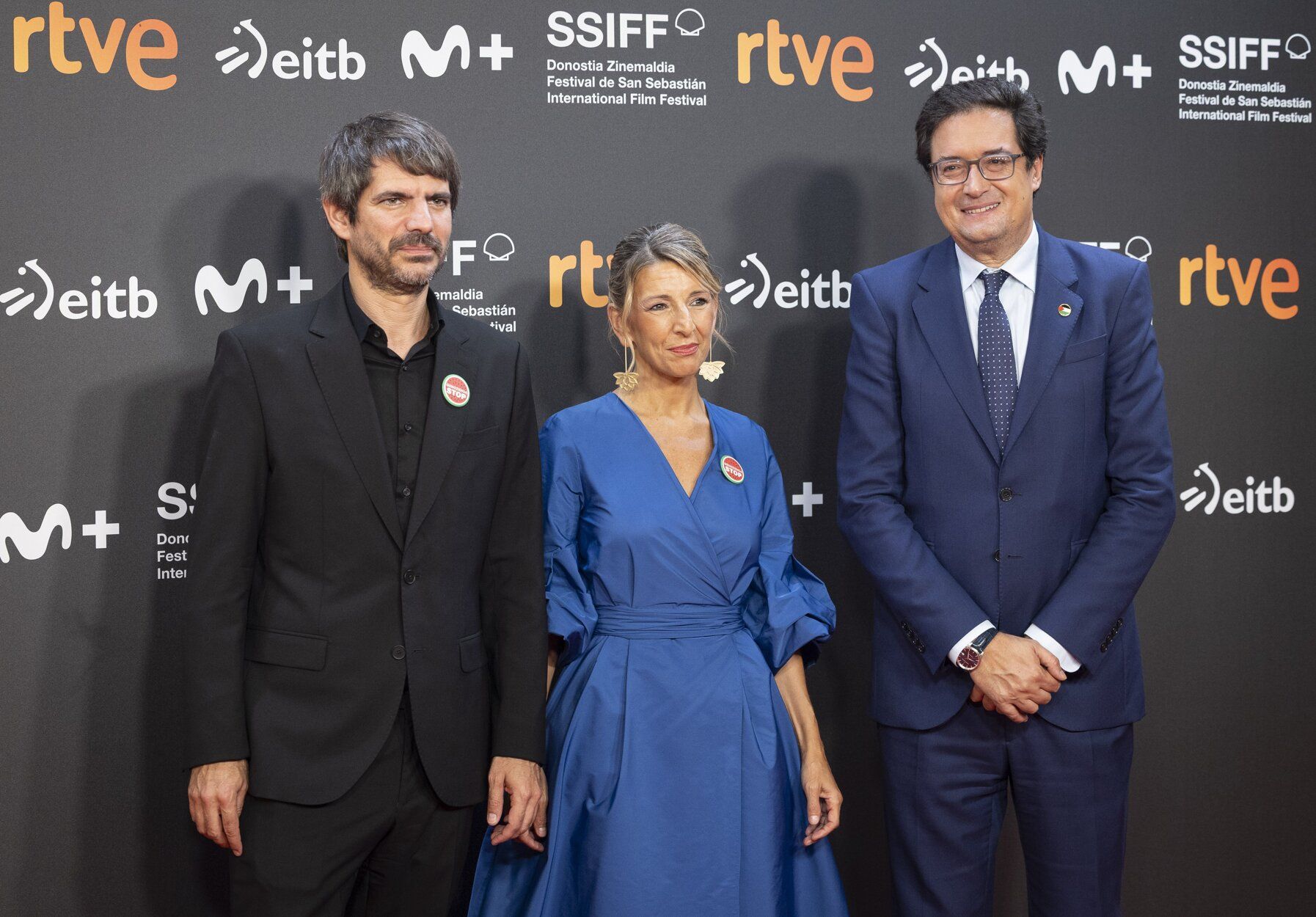 Los ministros Urtasun, Díaz y López Águeda.