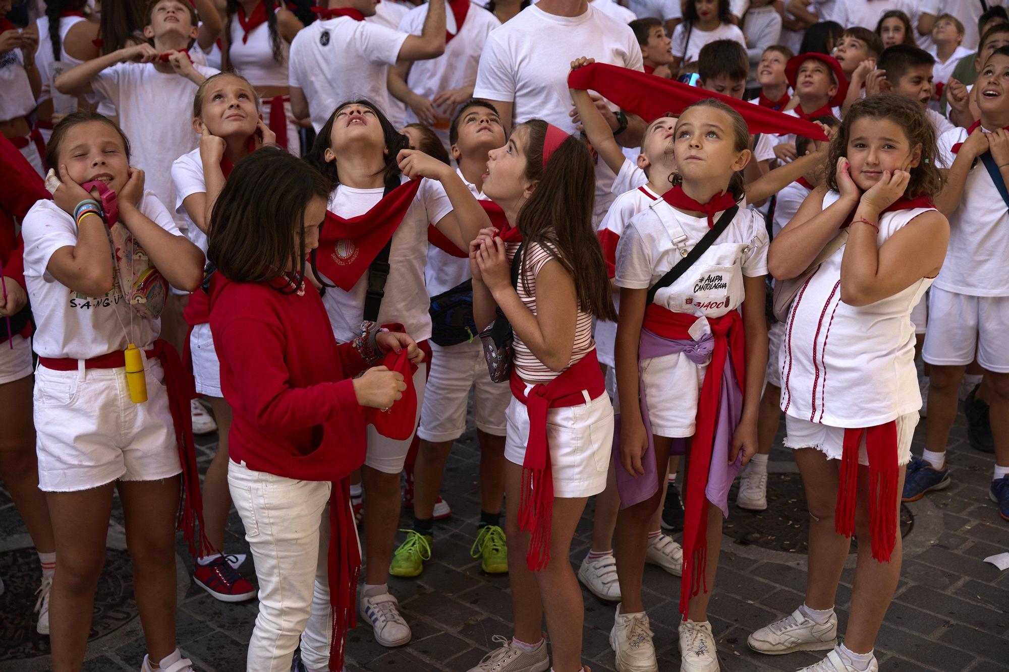 Fotos del cohete de fiestas de Sangüesa 2025