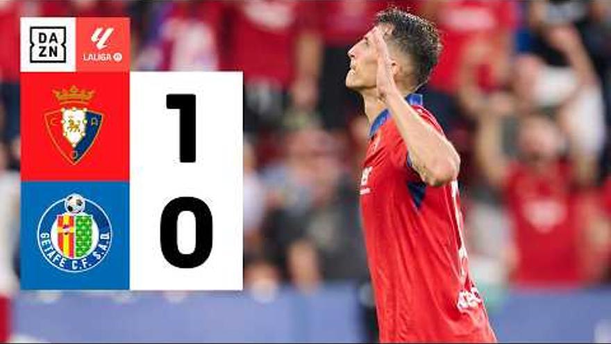Osasuna - Getafe: vídeo, gol de Budimir y mejores jugadas