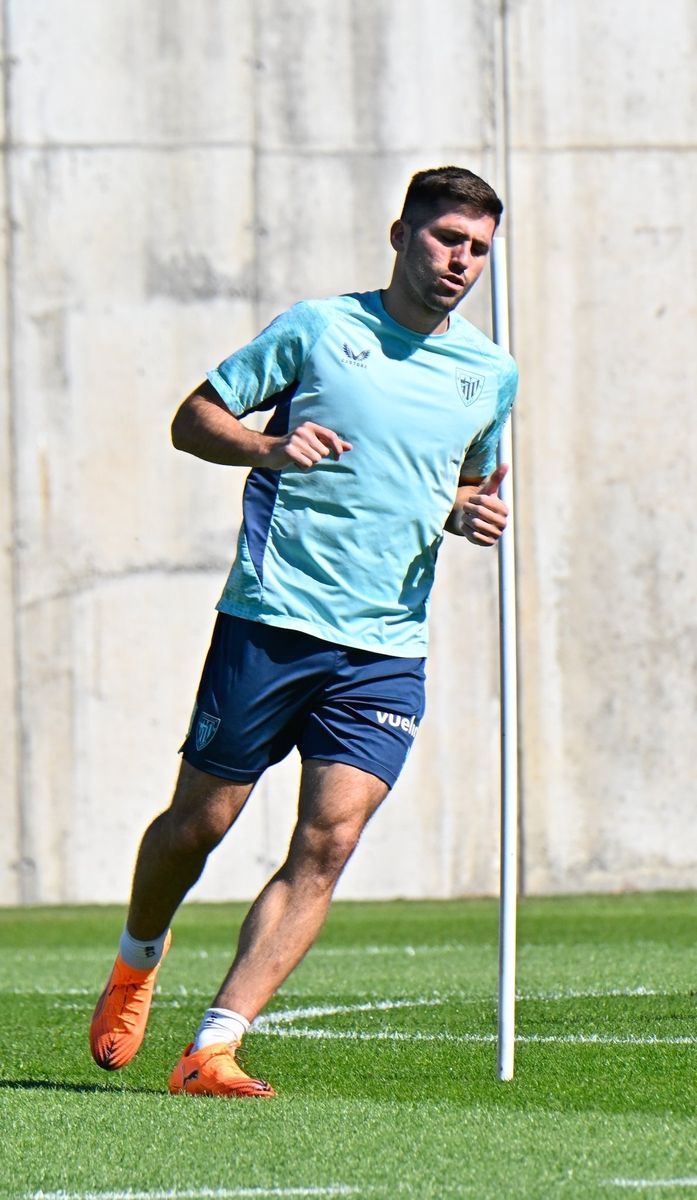 Entrenamiento del Athletic tras el partido ante el Borussia