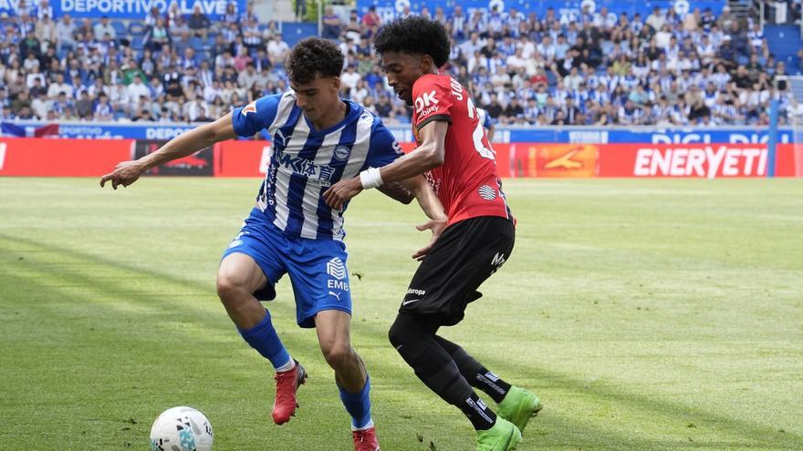 El 1x1 del Alavés-Mallorca: Ángel Pérez, una y otra vez