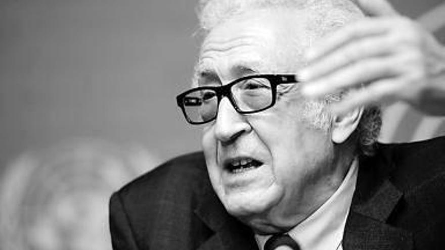 El mediador en el proceso de paz sirio, Lajdar Brahimi.