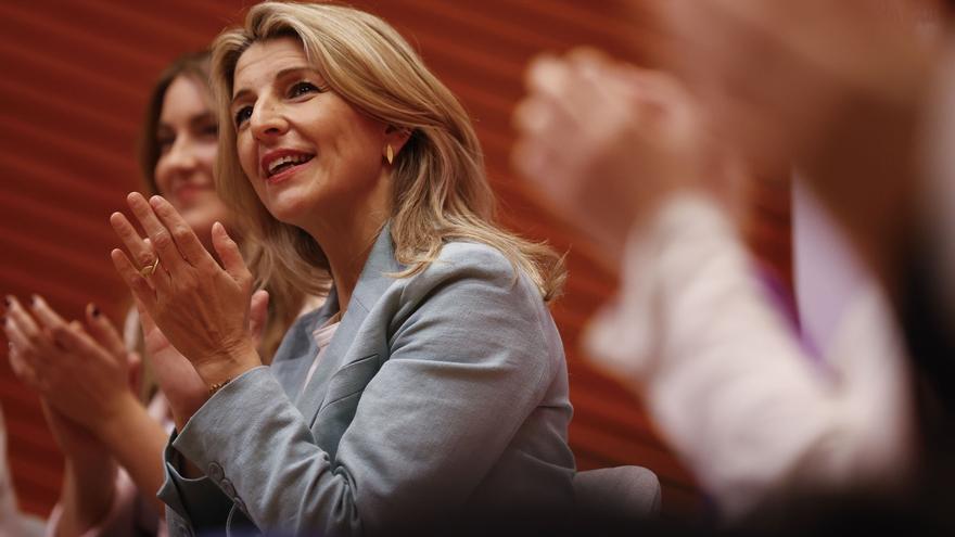 Yolanda Díaz arropa a su candidata  a lehendakari