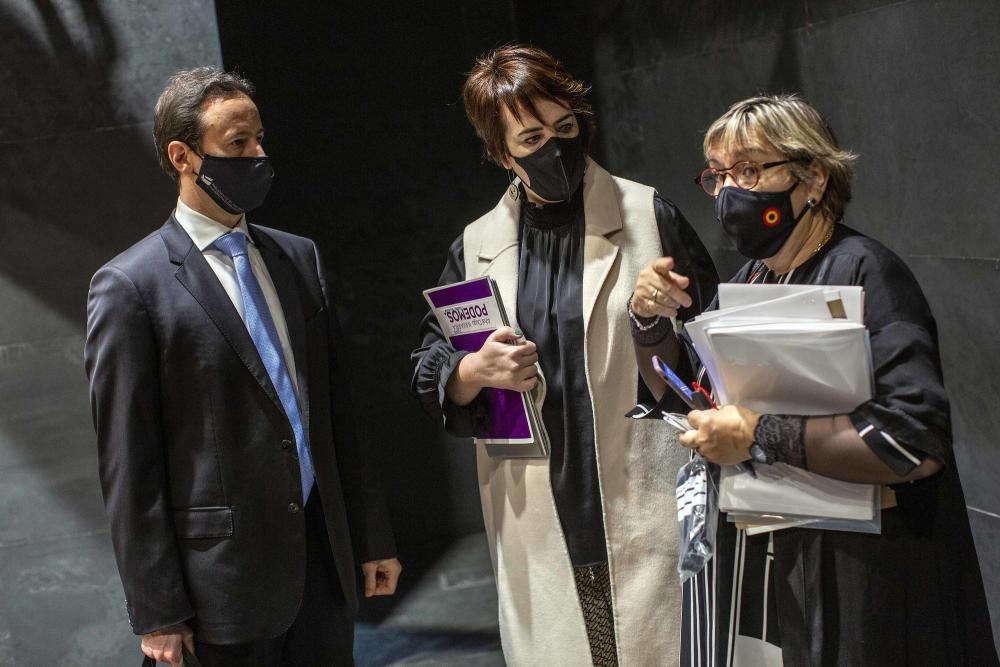 Imágenes del Parlamento de Navarra del pleno de este jueves 25 de marzo