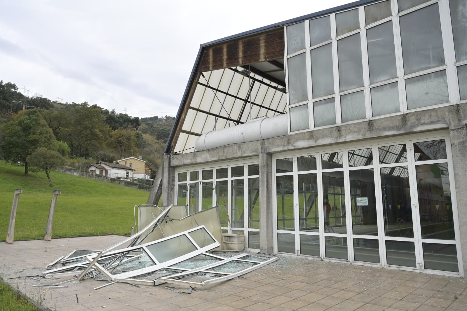 Consecuencias de las fuertes rachas de viento en Bizkaia