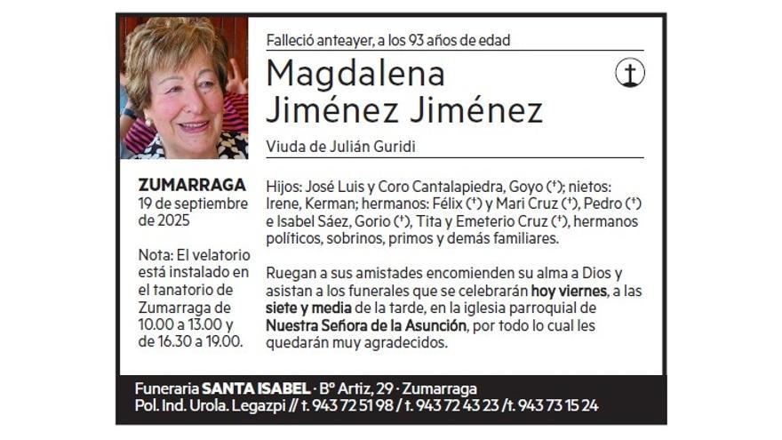 MAGDALENA JIMENEZ JIMENEZ