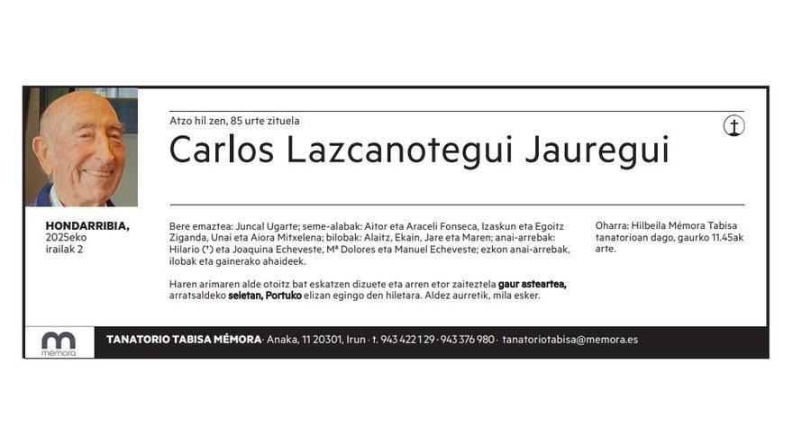 Carlos Lazcanotegui Jauregui
