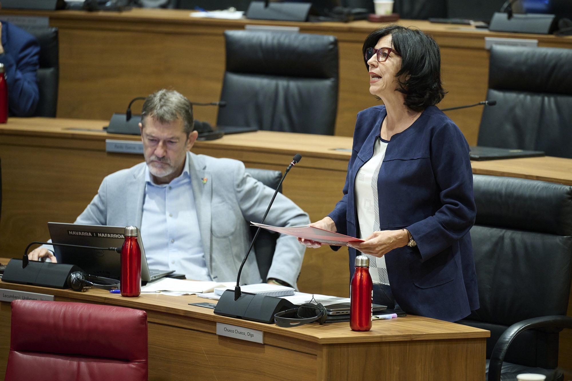 Fotos del pleno del Parlamento de Navarra (jueves 25 de septiembre de 2025)
