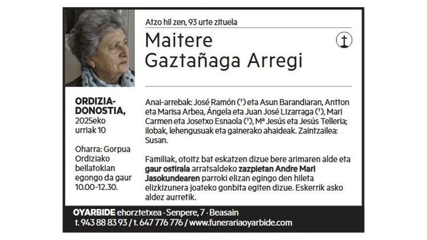 Maitere Gaztañaga Arregi