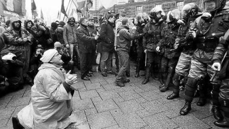 Nuevas protestas a favor de la entrada de Ucrania en la UE