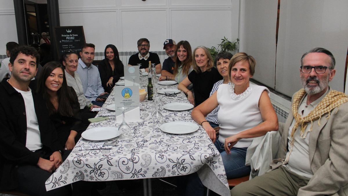 Cena de los organizadores del CICOM tras la gala.