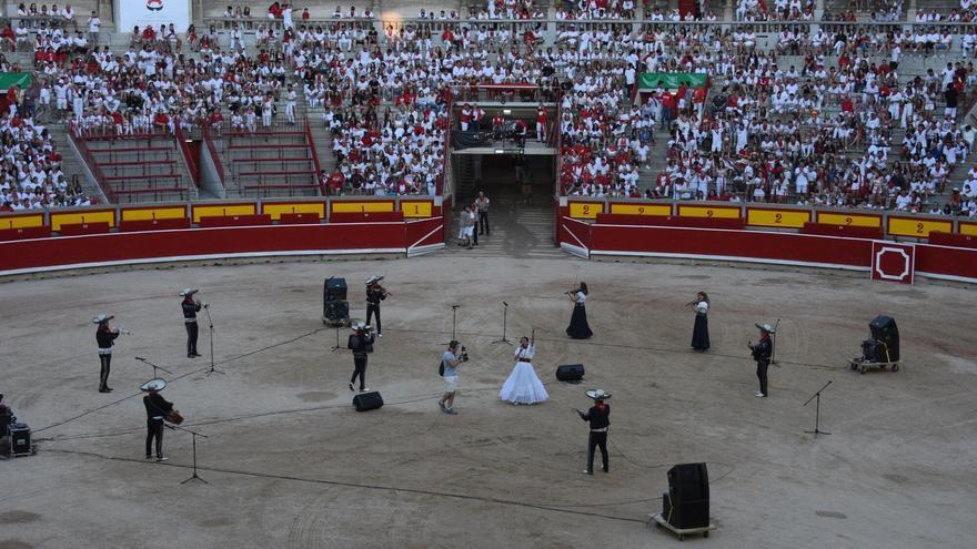 San Fermín | Séptimo encierro, con los Victoriano del Río, plaza de Toros (Dani Olóriz)