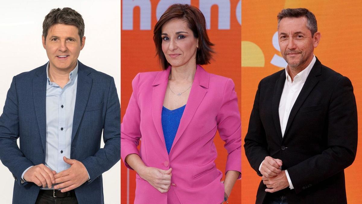 Jesús Cintora, Adela González y Javier Ruiz.