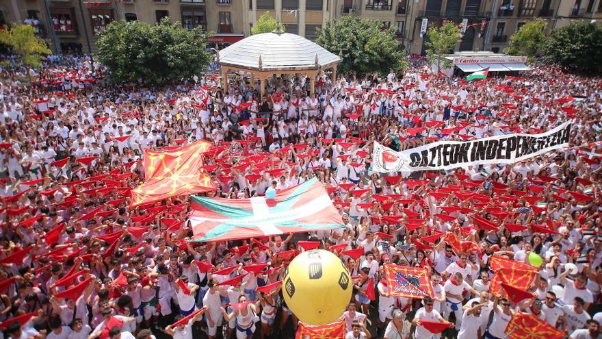 Fotos del chupinazo de Tafalla