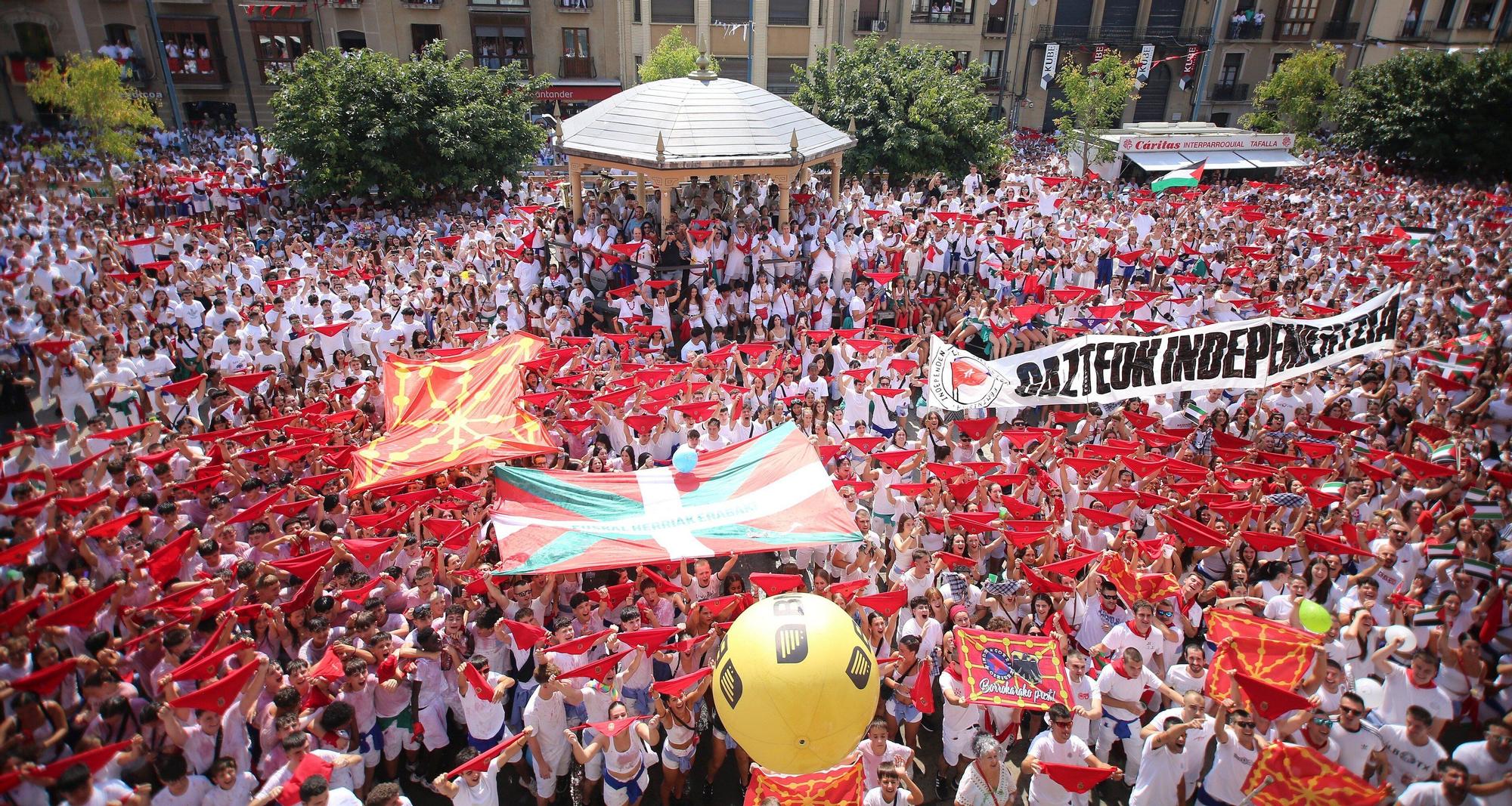 Fotos del chupinazo de Tafalla