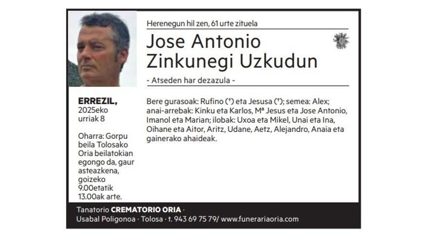 Jose Antonio Zinkunegi Uzkudun