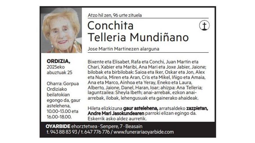 Conchita Telleria Mundiñano