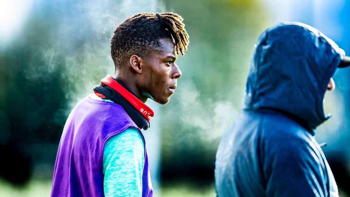 Fotografía de Nico Williams con la que el Athletic ha anunciado su convocatoria ante el Barcelona