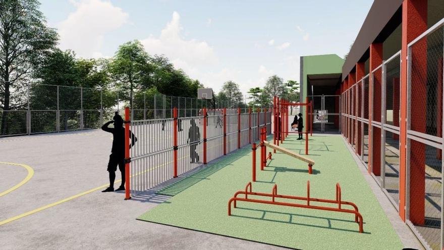 Mejoras en la zona deportiva de Altamira: tendrá calistenia, un mural y zona para hacer grafitis