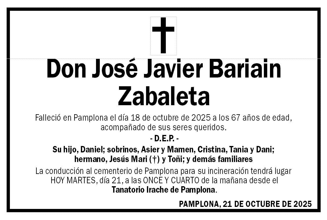 José Javier Bariain Zabaleta