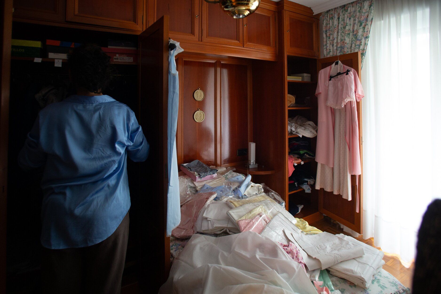 Mercadillo de Pamplona en la calle Miguel Astráin.