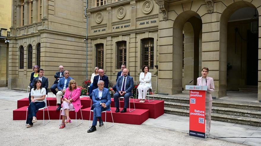 Transferencias, educación y sanidad, ejes del balance de mitad de legislatura de María Chivite