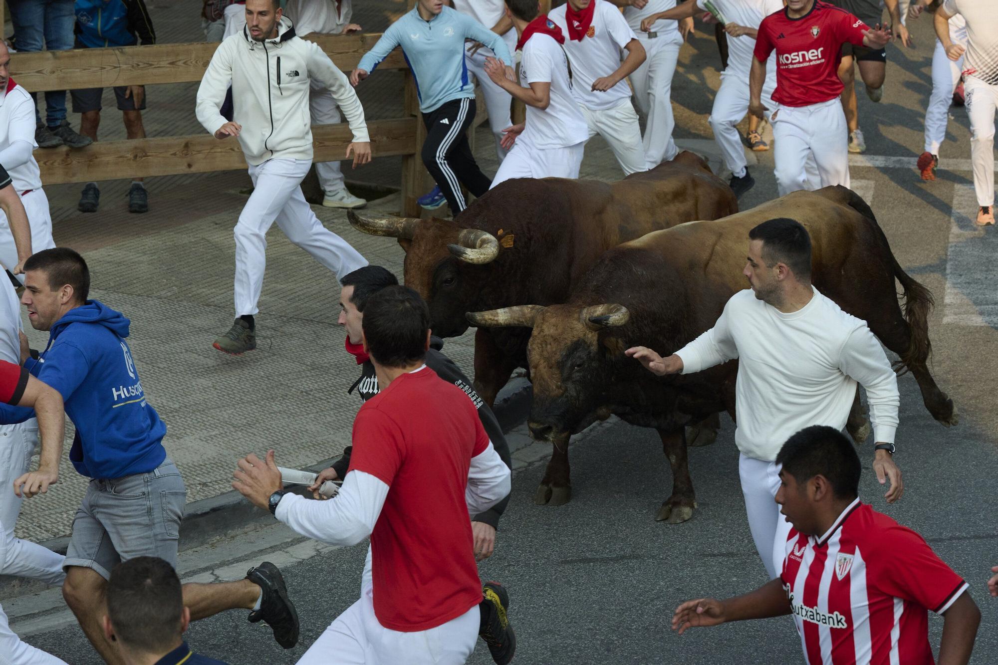Fotos del sexto encierro de las fiestas de Tafalla 2025