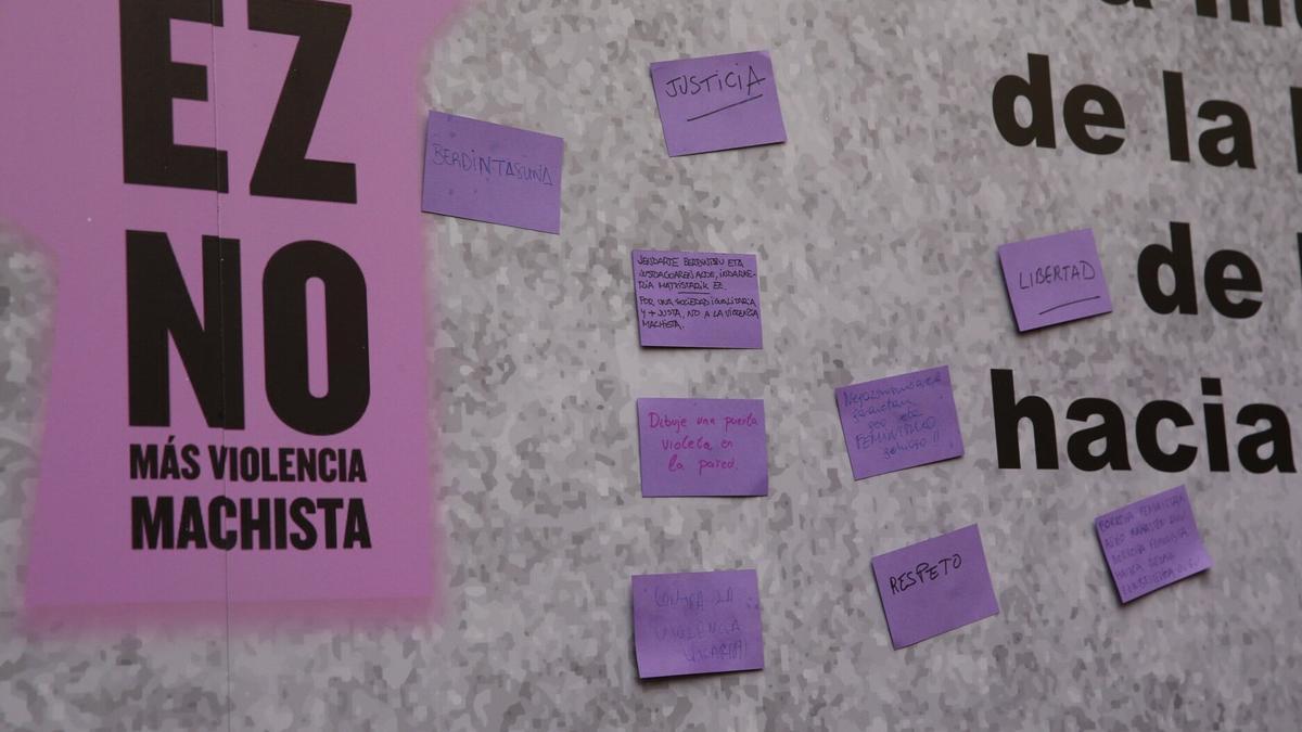 Mural contra la violencia machista