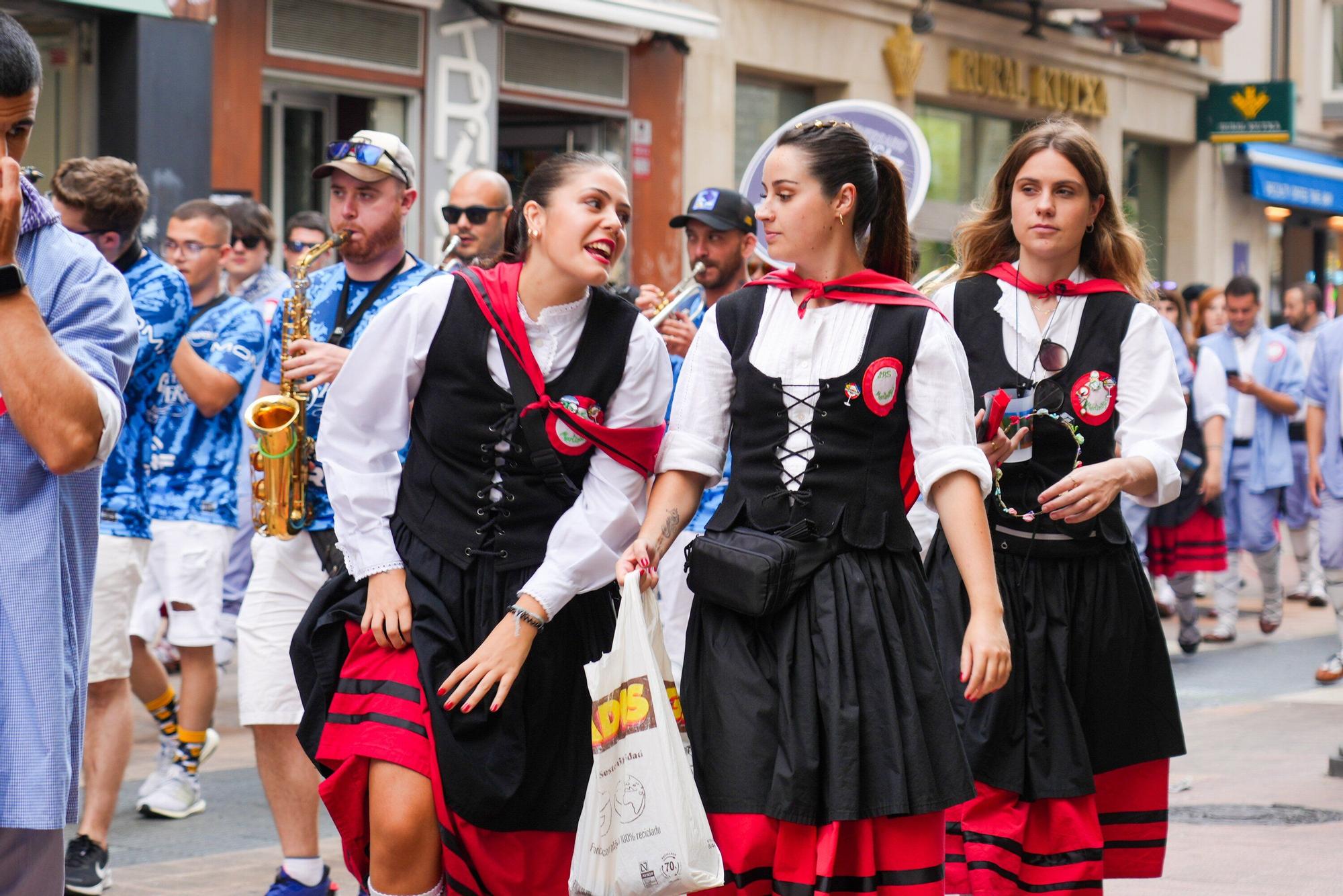 Ambiente en Vitoria el día de la Virgen Blanca