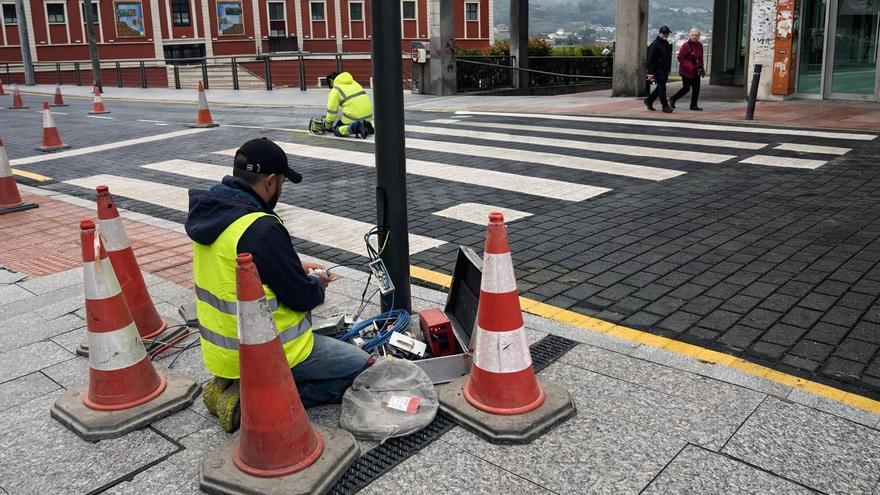 Basauri ilumina con balizas 20 pasos de peatones