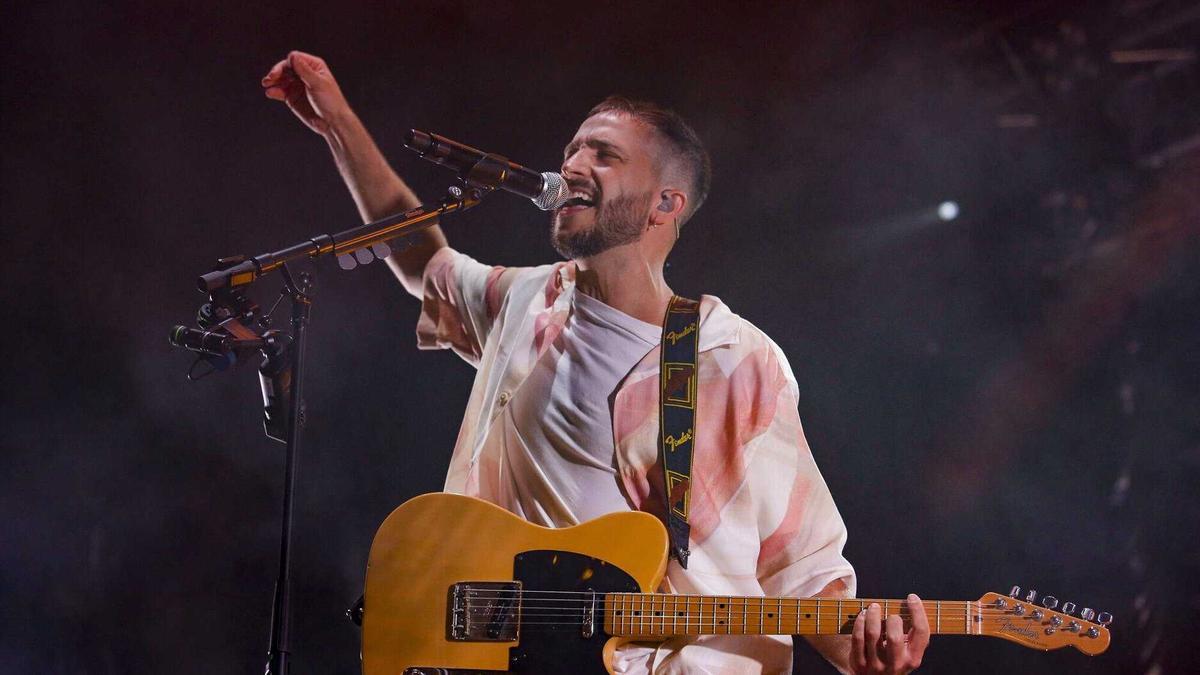 Iñigo Etxezarreta durante un concierto de ETS