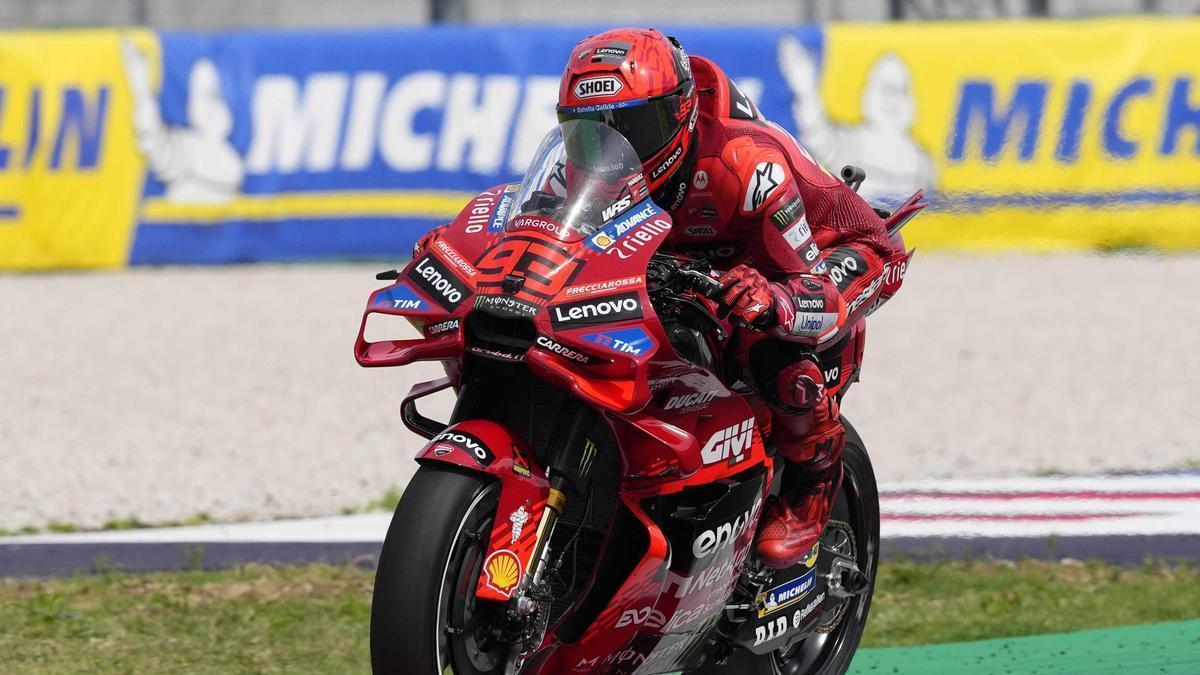 Marc Márquez en el Gran Premio de San Marino de MotoGP.