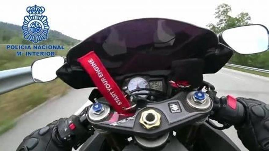 Detenido un motorista en Lloret  que  colgó en Instagram una foto a 250 km/h