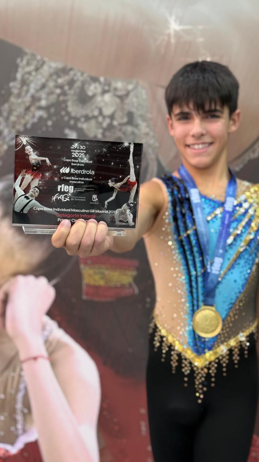 En imágenes: el vizcaino Hodei Rivas, campeón de España de gimnasia rítmica