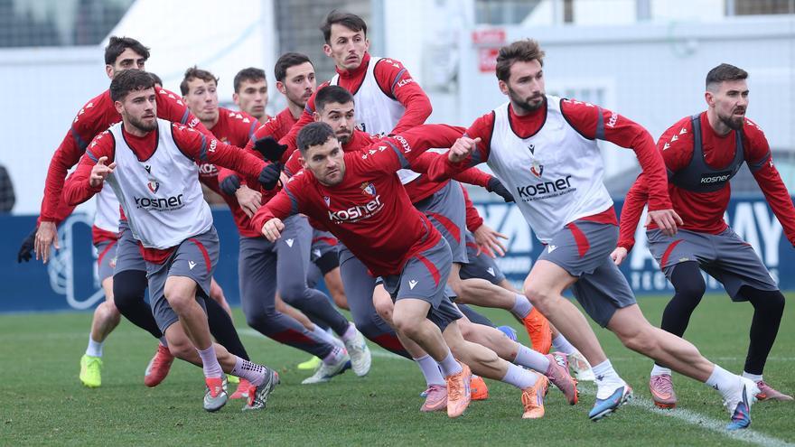 Fotos del entrenamiento de Osasuna en Tajonar previo al partido ante el Athletic