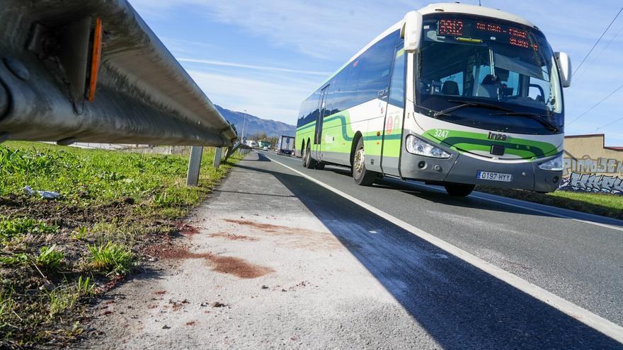Un ciclista menor de edad muerto y otro herido al ser atropellados por un autobús en Berriz