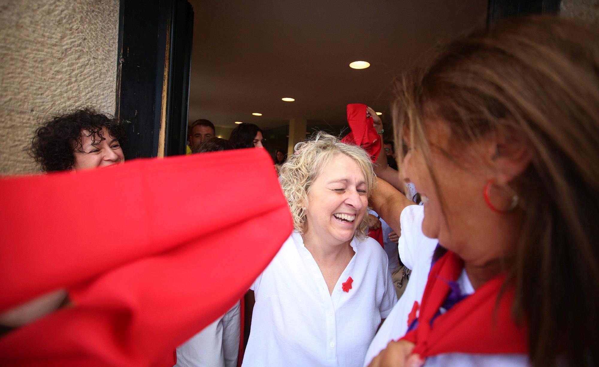 Fotos del chupinazo de Obanos