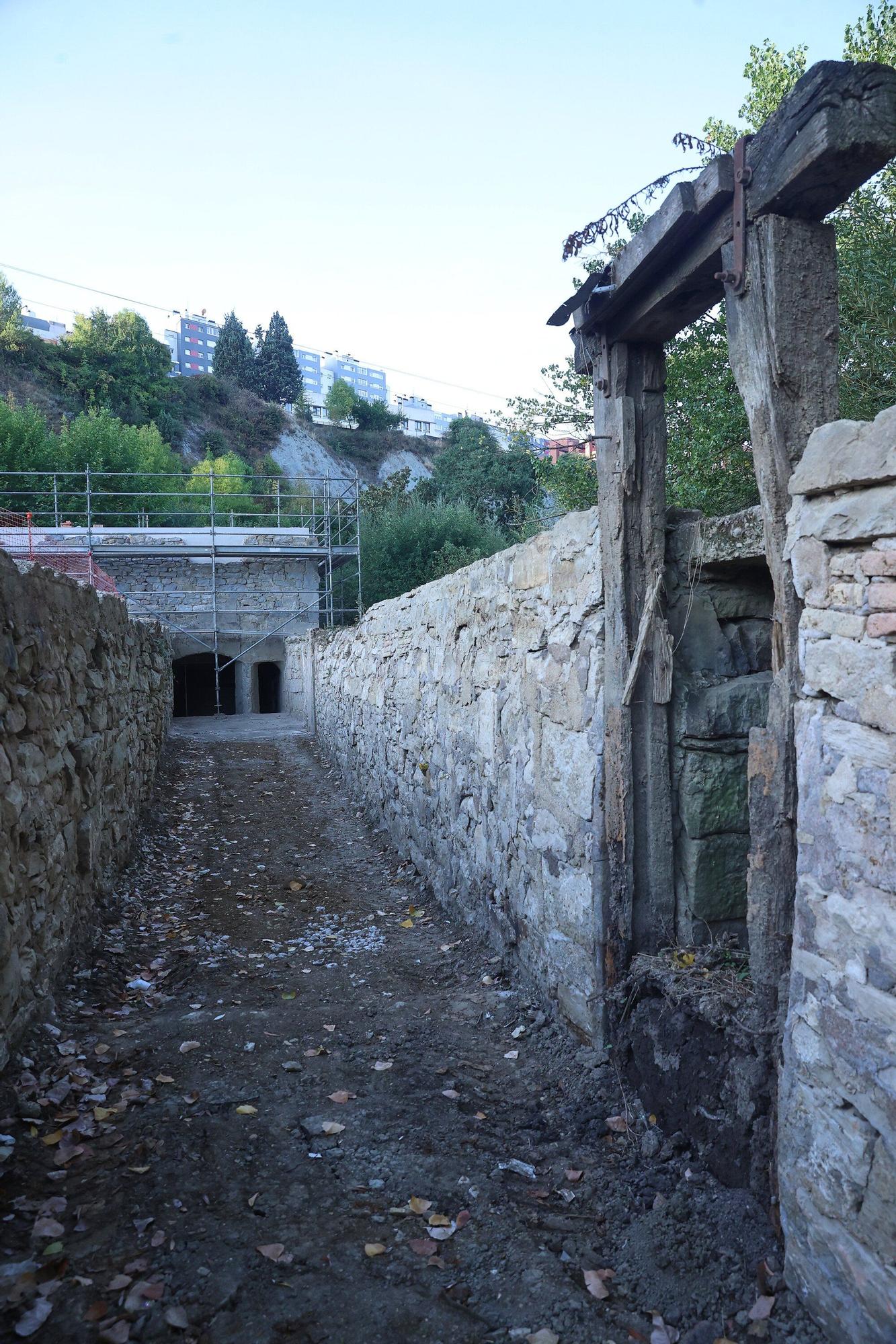 La reserva fluvial del molino de Ilundáin toma forma con la limpieza del canal y los movimientos de tierra