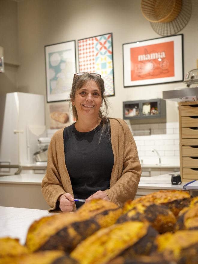Marta Francisco en la panadería Mamia.