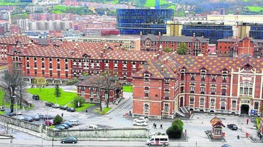 Vista aérea del Hospital de Basurto.