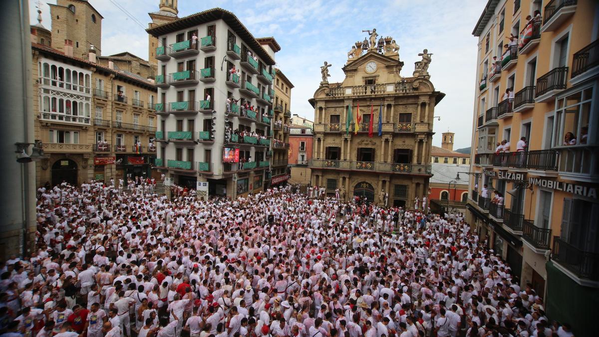 San Fermín 2025 | Momentos previos al lanzamiento del Chupinazo