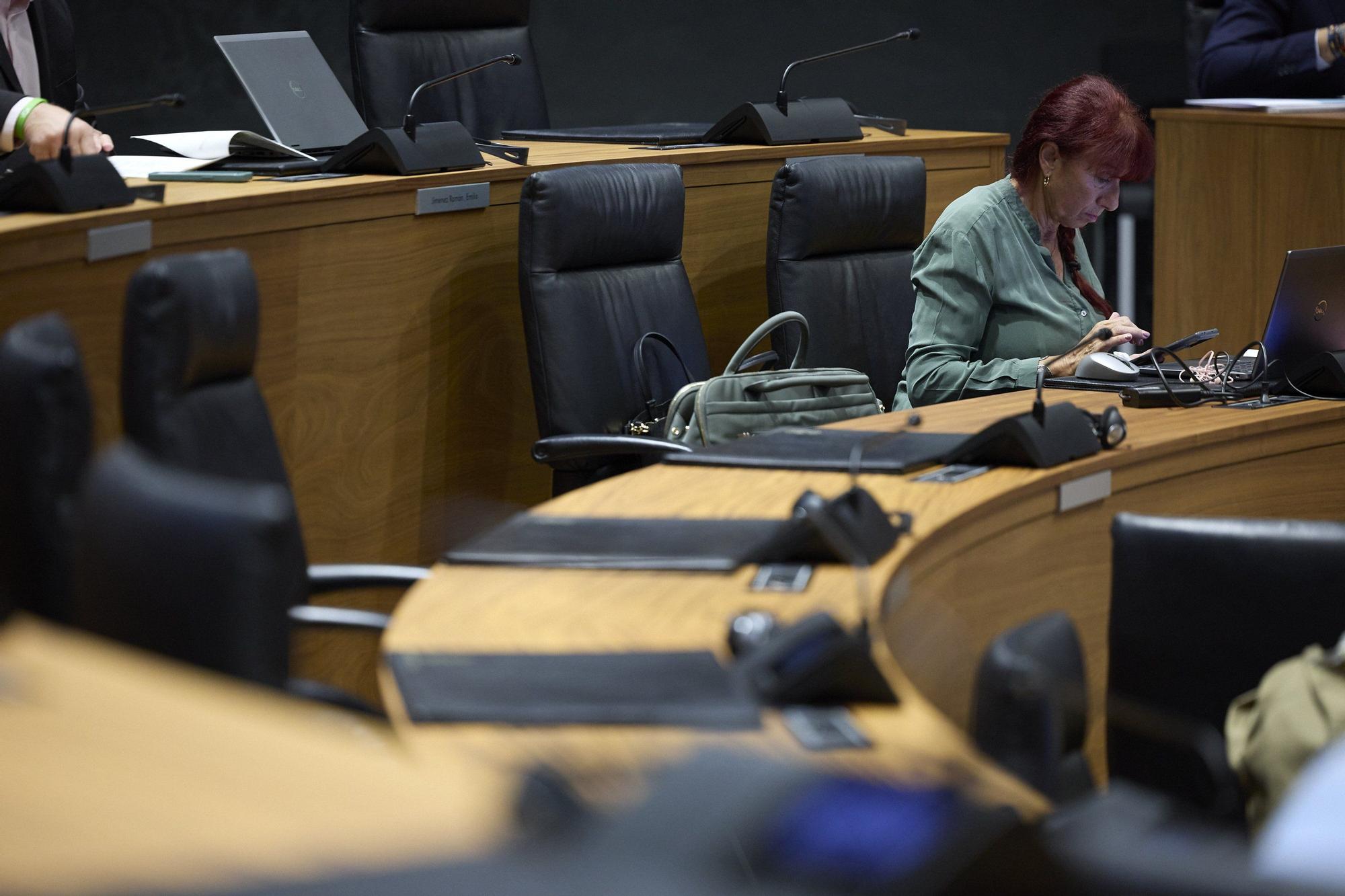 Fotos del pleno del Parlamento de Navarra (jueves 23 de octubre de 2025)