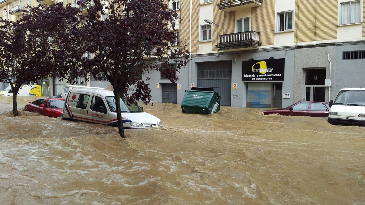 Inundaciones en Villava.