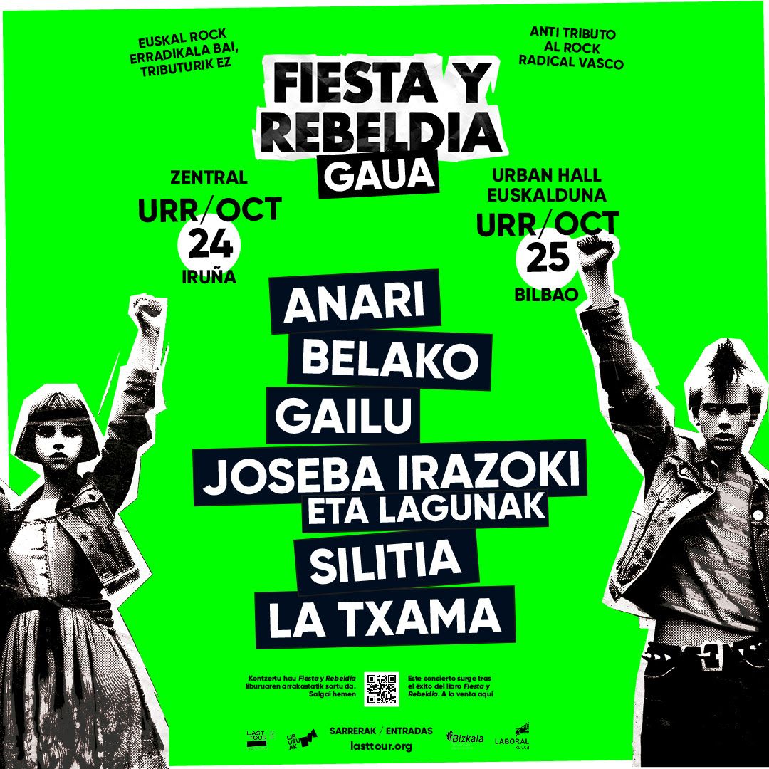 Cartel de Fiesta y rebeldía gaua