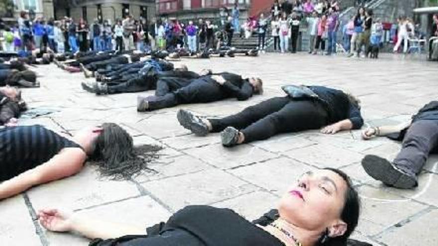 Concentración contra las agresiones sexistas en Bilbao