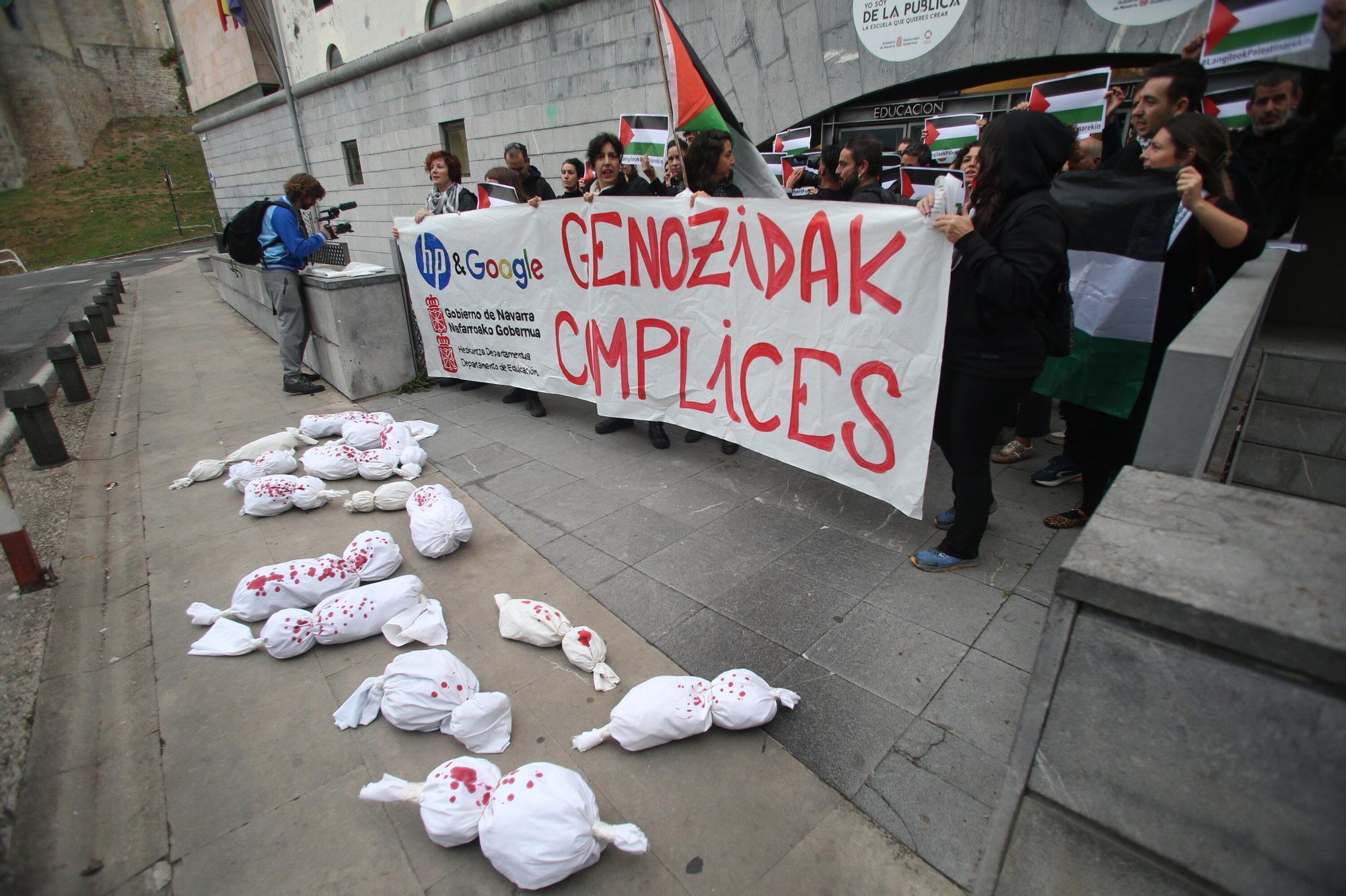Huelga y paros en solidaridad con Palestina durante este miércoles en Navarra