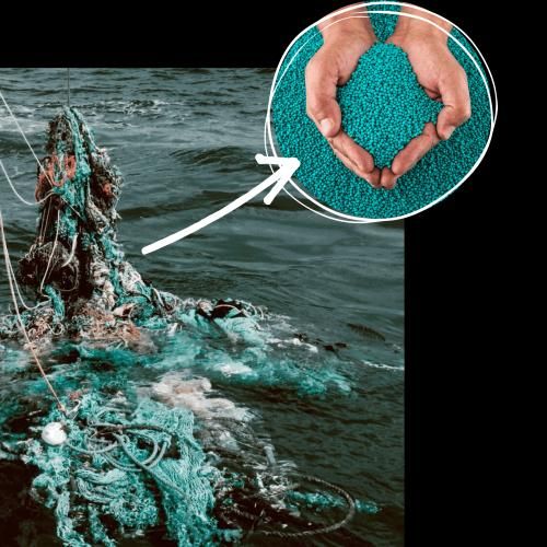 De las redes del fondo del mar a pellets con los que fabricar objetos.