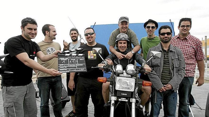 En Donostia durante la grabación de un vídeoclip. | FOTO: K.C.