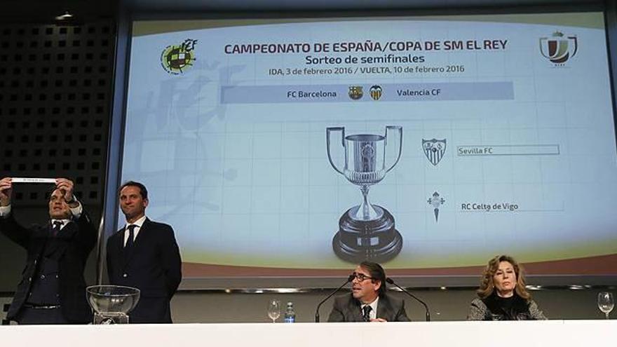 Barcelona-Valencia y Sevilla-Celta, semifinales de la Copa del Rey